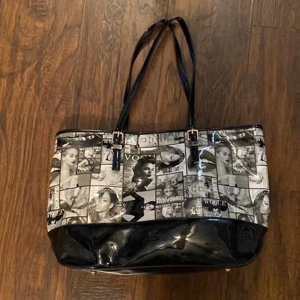 Magazine cover tote bag